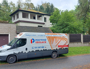 Zateplení stávajícího rodinného domu pomocí foukané izolace